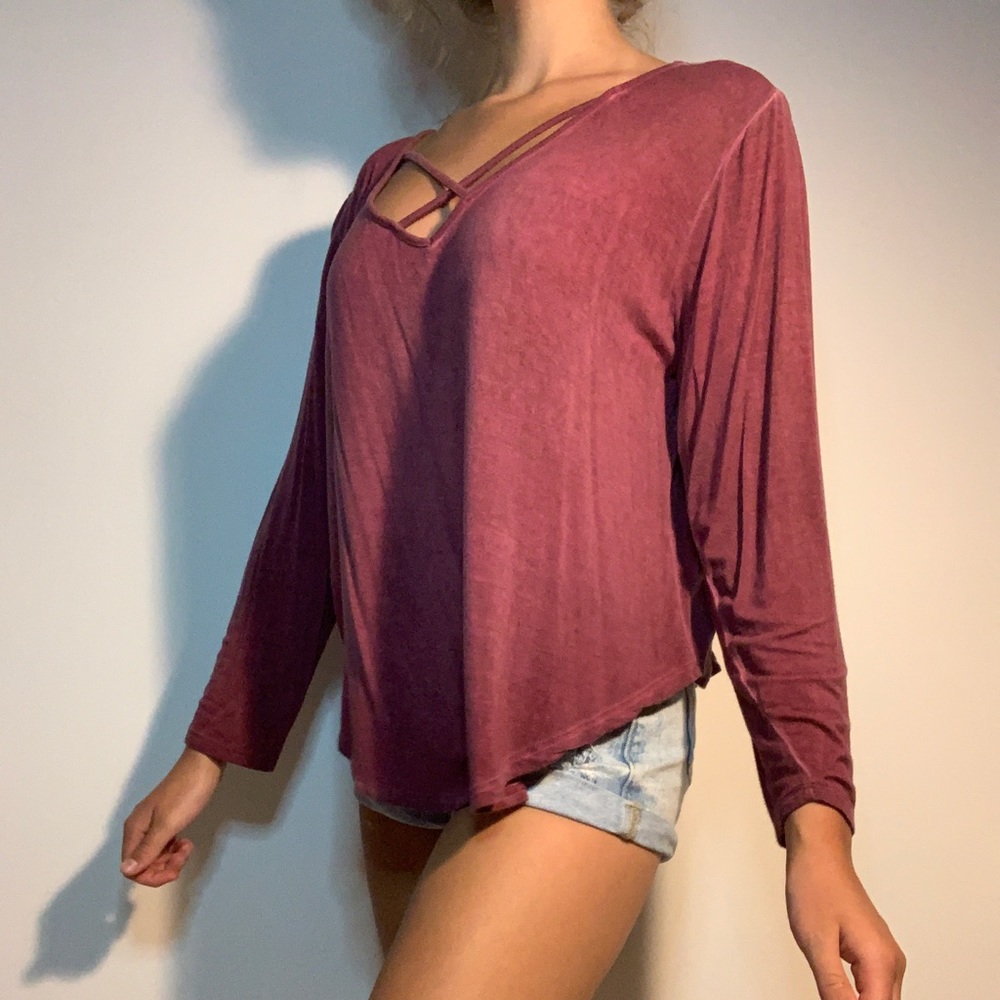 Rue21 maroon longsleeves